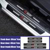 Car Threshold Stickers Door Sill Anti-scratch Decal for Lancer Ralliart Outlander ASX L200 Colt Pajero Eclipse Galant