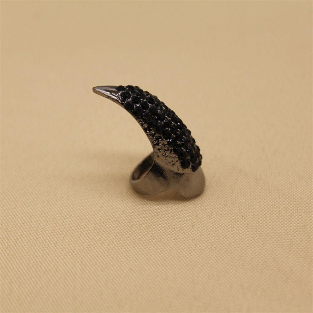 Schmuck Nagel Adlerkralle Ring Kristall Design Punk Rock Ringe Punk Fingerringe Halloween Party