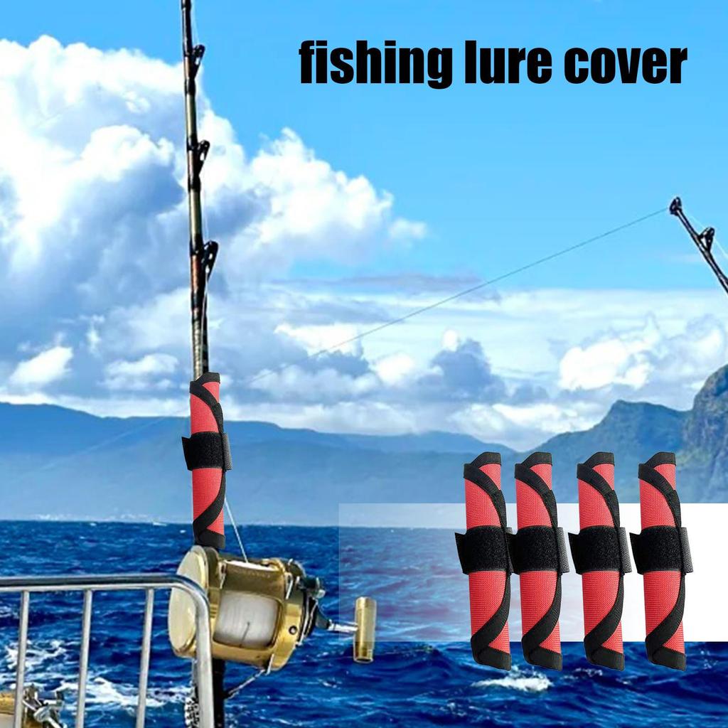 Fishing Bait Wraps Fishing Hook Cover Fish Lure Shield Bait Storage Protector Protective Easily See Lures Fishing Hook Covers