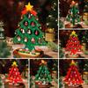 Mini Wooden Christmas Tree Festive Tabletop Decor For Holiday Home Decoration