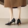 Fashion New Spring Summer Horsehair Women Shoes Fashion Pointed Toe Women Pumps High Heels Zapatos Mujer Stiletto Heels Ladies Shoes