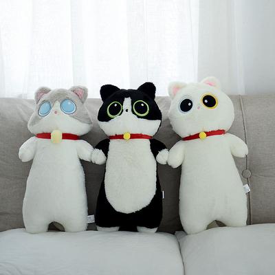 Cute Cat Long Throw Pillow Plush Toy Doll Kitten Cat Doll Children's Doll