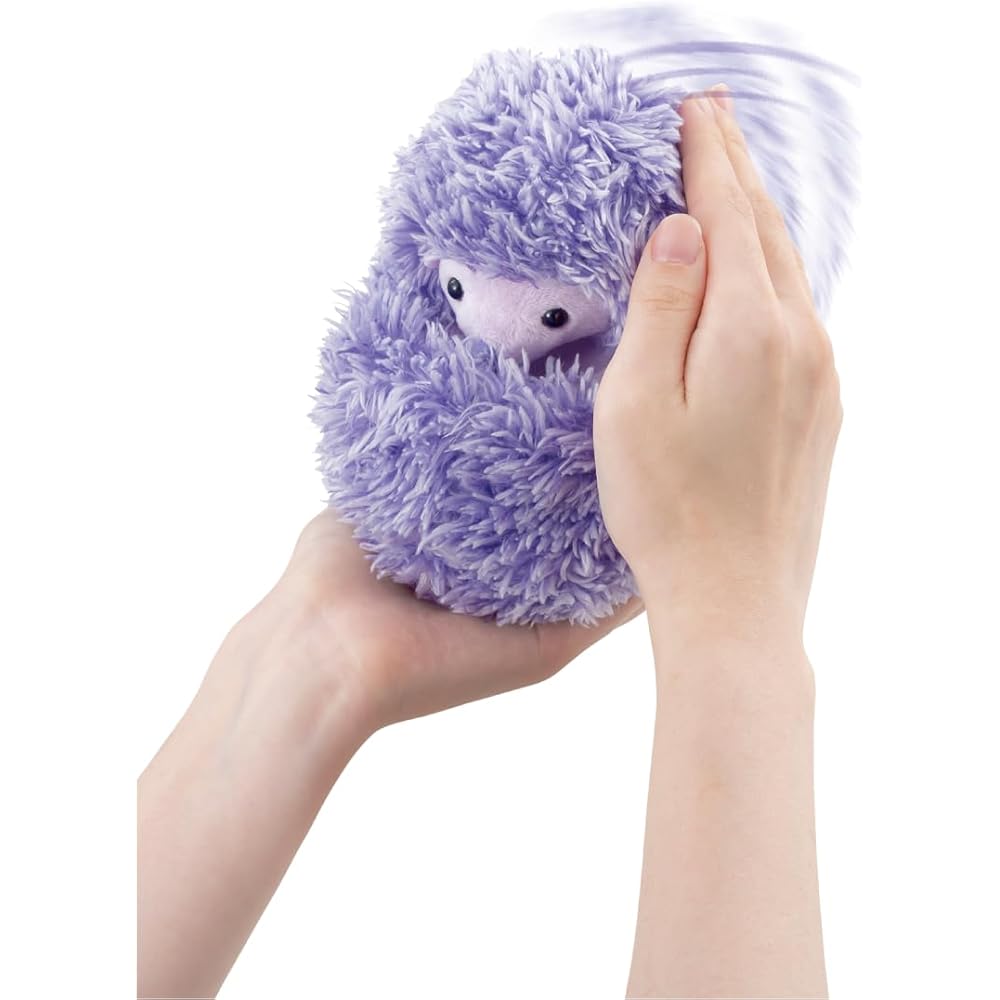 Happinet Nadenade Kurun Hedgehog Lavender Plush Toy Age 3+