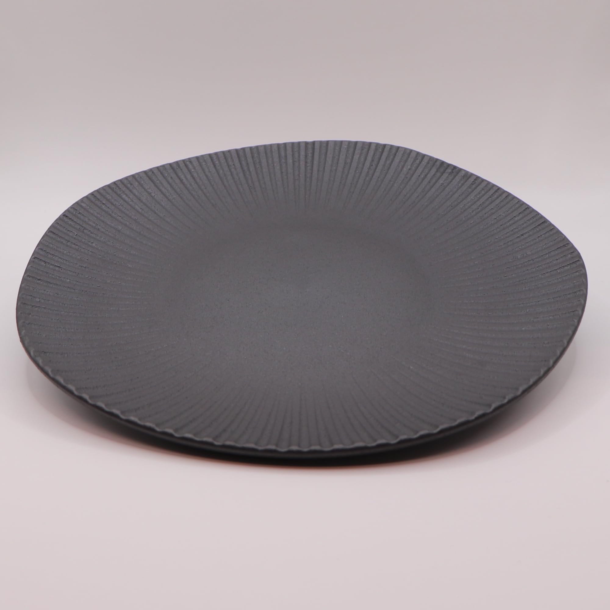 

[ware hendey] Дизайнерская тарелка 24 см, Небьющаяся, Сделано в Японии, Премиум черный, Жаростойкая (240°С), Можно мыть в посудомоечной машине и использовать в микроволновой печи, прочный пластик