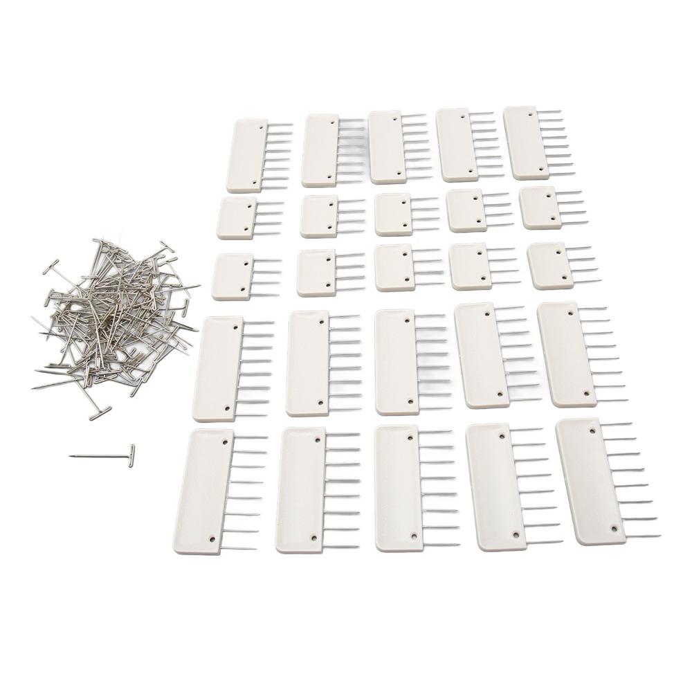 Multi-Piece Set Knit Blocking Combs Stainless Steel Blocking Pin Set  For Knitting Projects
