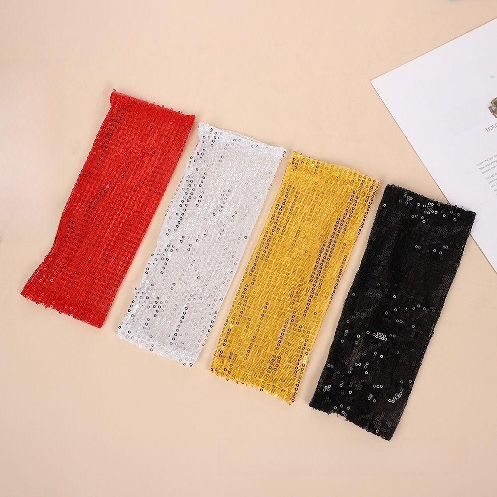 1Pair Black Gold Red Shining Sequins Gloves Gothic Club Handwear Belly Iatin Dancing