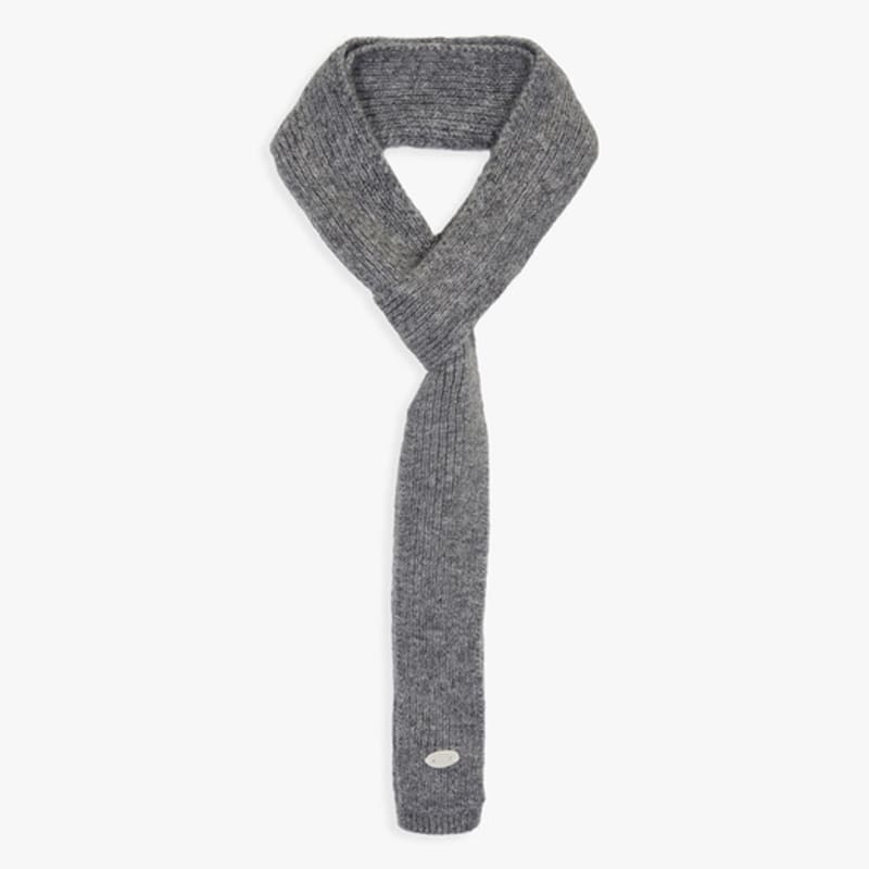 

PINK PINEAPPLE TAFFY KNIT MUFFLER_GREY GREY_FREE