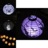 Zeitlos gestaltete LED-Papierkürbis-Laterne mit Spinne und Fledermaus für die perfekte Halloween-Dekoration
