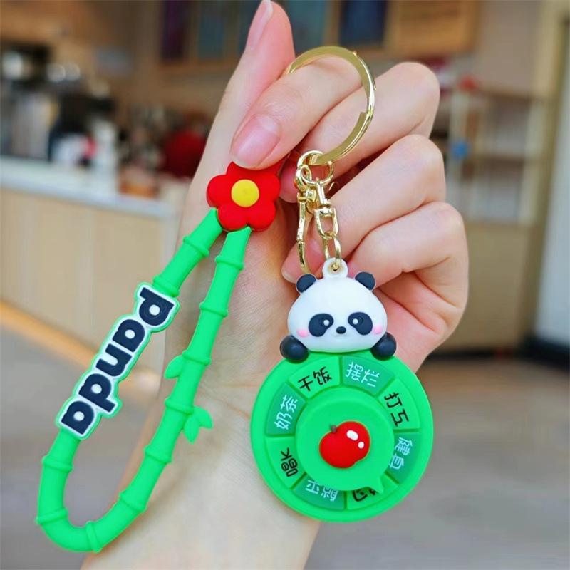 Lustig Witzig Gezeiten Spiel Panda Kapibara Plattenspieler Schlüsselanhänger Schultasche Anhänger Puppenmaschine Kinderspielzeug Geschenke