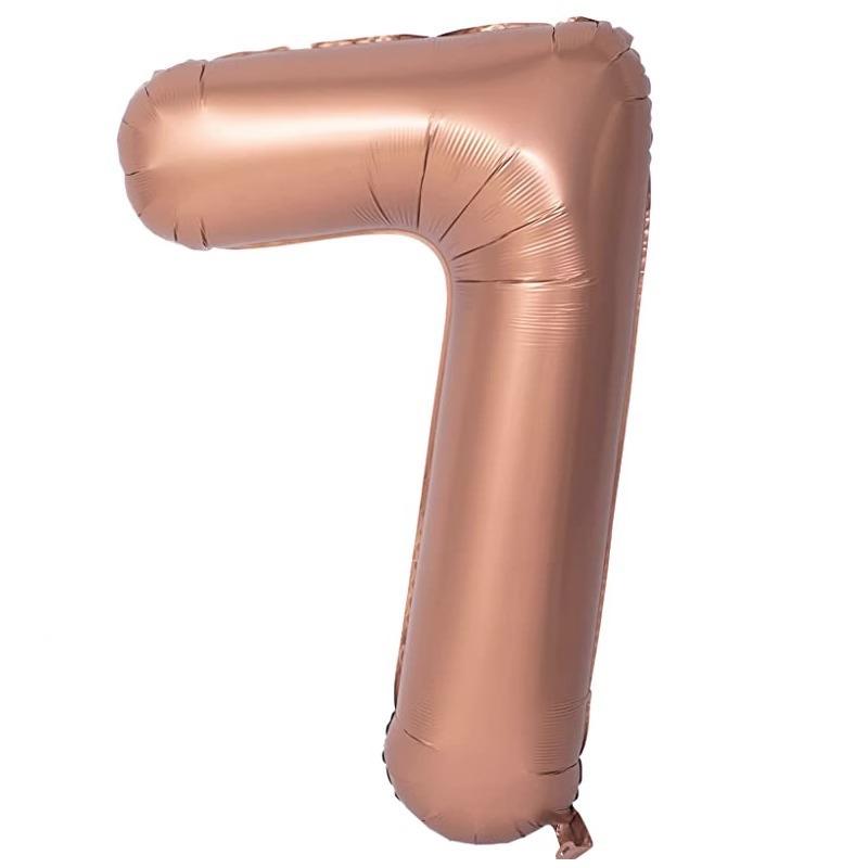 40 Inch Beige Cream Caramel Chocolate Color Retro Number Balloon 123456789 for Baby Shower Birthday Party Wedding Decoration