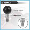 BULLSPANN 25mm Motorcycle Ball Mount Portable Tripod Ball Adapter for Rear View Mirror Screw
