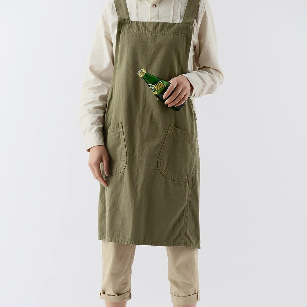 

Длинный водонепроницаемый противогрязный жилет, кухонный фартук с карманами, женский, для рисования, готовки, рабочего передника, фартук для маникюрного салона зелёный