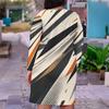 Women Plus Size V Neck Long Sleeve Printed Fitted Straight Hem Dress