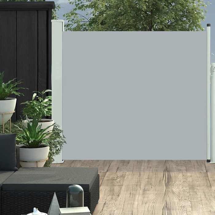 VidaXL Retractable Patio Side Awning Side Blind Privacy Screen Sun Shelter Garden Terrace Balcony Outdoor Resistant 48374