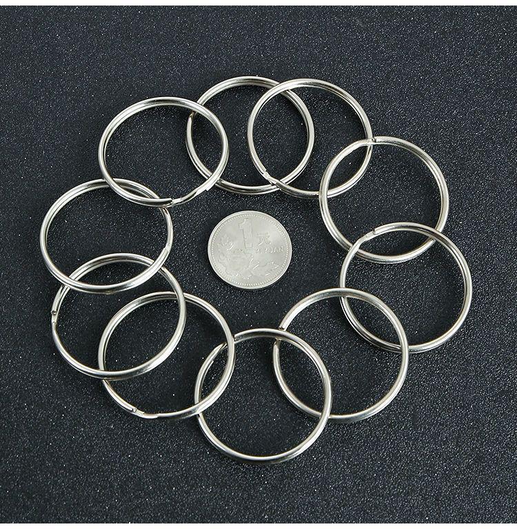 

Плоское круглое кольцо для ключей из нержавеющей стали - Прочное и удобное мастерство 1 piece