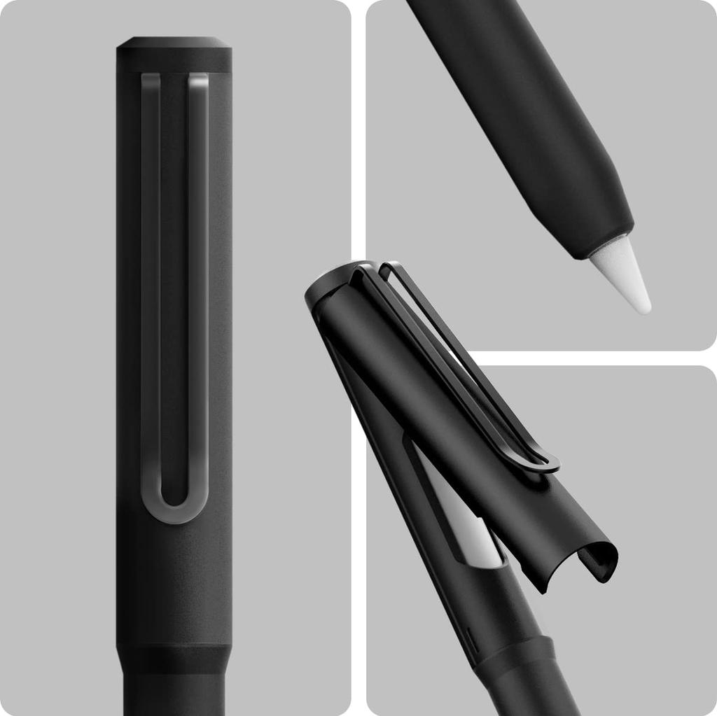 Spigen Pencil Case, Stylus Cover, Compatible with Apple Pencil (2nd Generation), ACS05763 (Black)