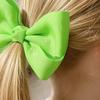 Bow Hairpin Safety Alloy Hair Clip with Burr-Free Metal Spring Double-Layer Threaded Webbing Bow Kids Non-Slip Hair Accessory