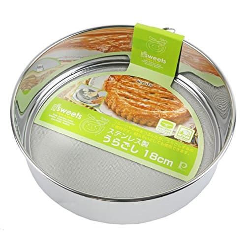 PEARL METAL EE Sweets Stainless Steel Strainer, 18cm, D-4731
