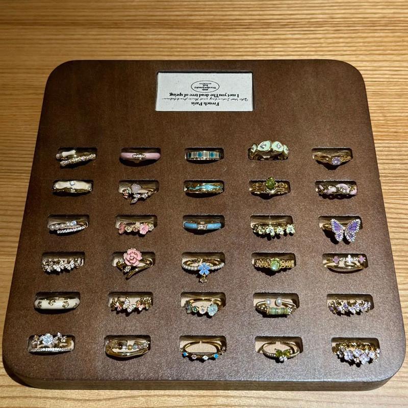 Unique Colorful Enamel Flower Butterfly Ring For Women Trendy Fashion Accessory