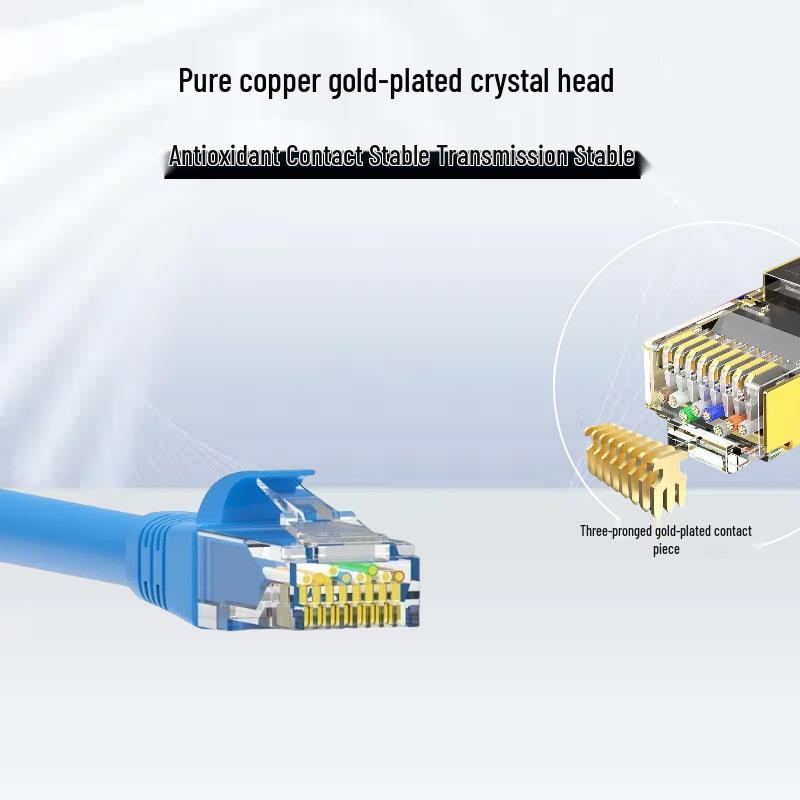 Cat6 Gigabit Oxygen-Free Copper Finished Patch Cable for Computer Router & Networking.