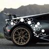 52pcs Honeycomb Auto Vinyl Decals Large and Small Combination Hexagonal Stickers DIY Car Body Cool Styling Open Style Decoration
