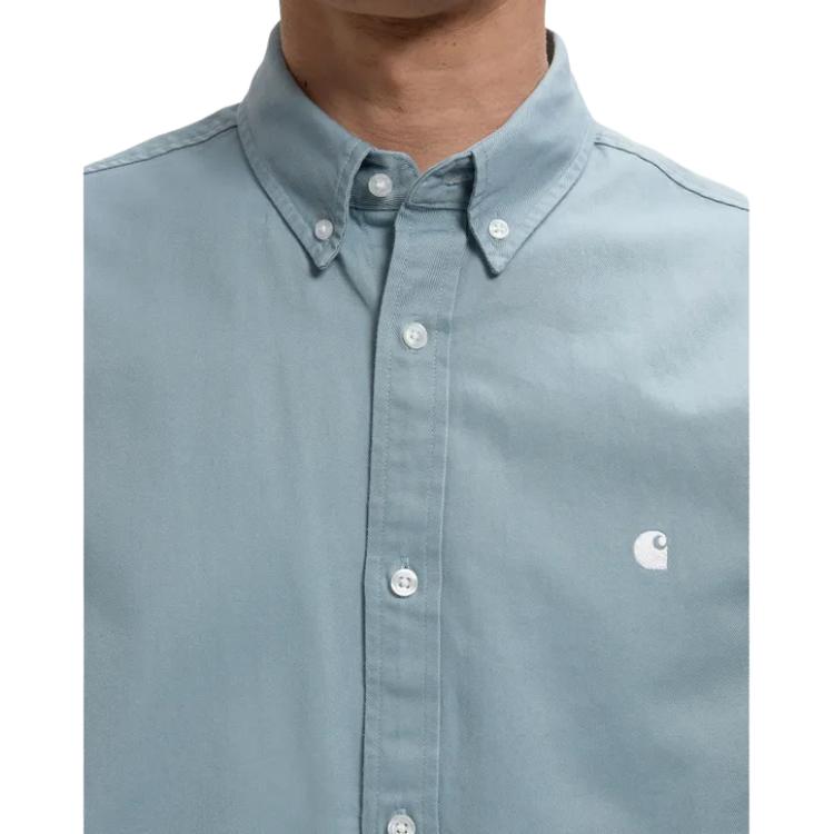 Carhartt WIP SS26 L/S Madison Shirt Curved Hem Casual Long Sleeve Button-Down Shirt Unisex Shirts I023339-3M8-XX