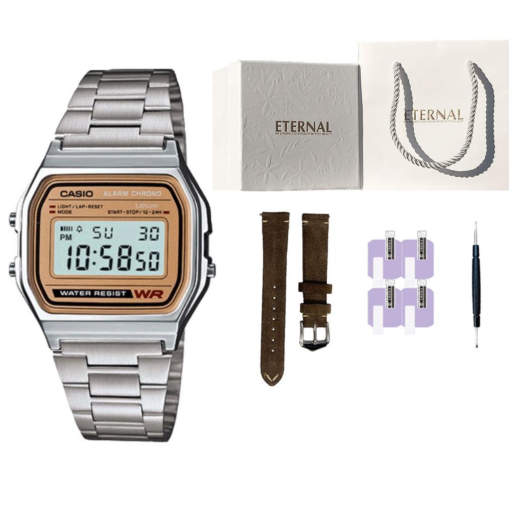 CASIO Men VINTAGE Series Silver Watch A158WEA-9 A158WEA-9