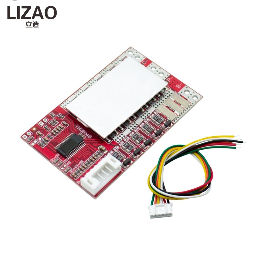 LIZAO 1S-1S 11A BMS Battery Protection Board with Balancing Charging for Power Tool Solar Inverter DIY