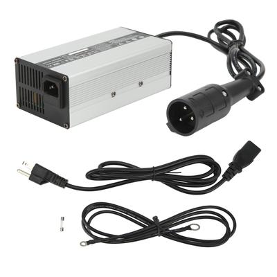Carregador de Carrinho de Golfe CC 48V 6A Redondo de 3 Pinos Ajuste Universal para Carrinho de Golfe com Sistema de 48 Volts