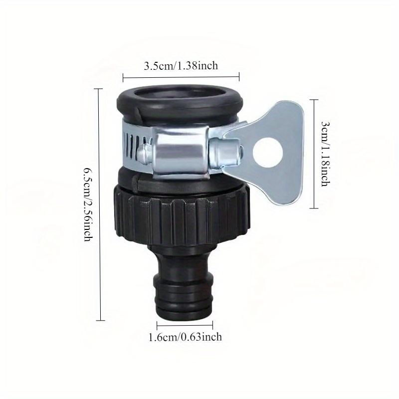 2 Pcs Durable Universal Water Faucet Adapter Plastic Hose Fitting Quick Connect Fitting Tap for Car Washing Garden Irrigation