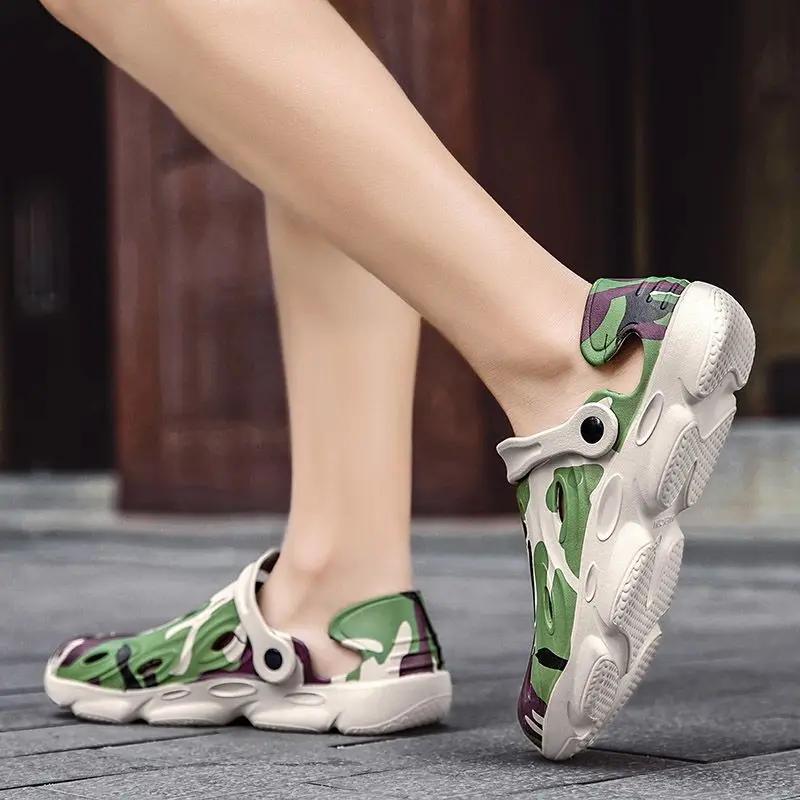 Fashion Ultralight Shoes for Men Rubber Hole Comfortable Luxury 2025 Adult Stylish Original Casual New Summer Low Price Sale Man Sandals