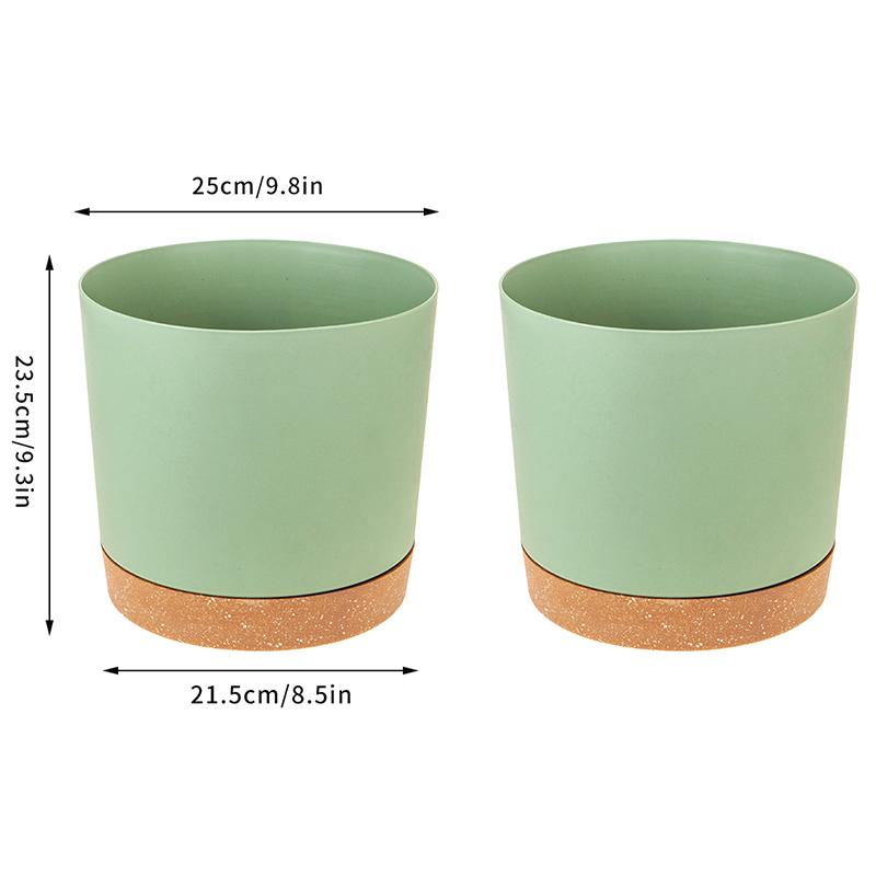 Large Size Pots For Plants Self Watering Detachable Bottom Flower Pot Succulent Flowerpot With Tray Garden Supplies