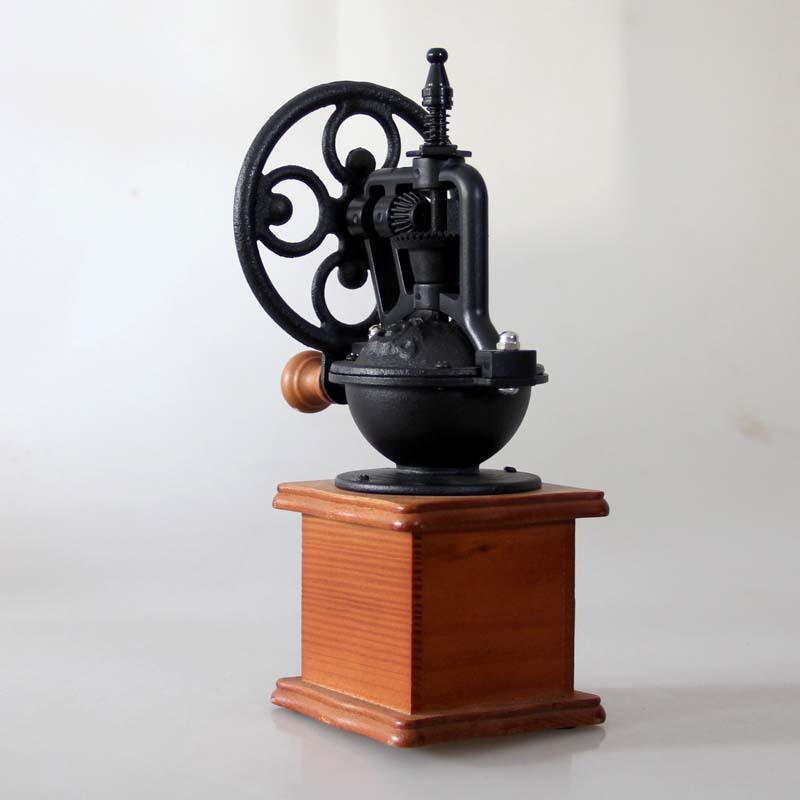 Retro Ferris Wheel Metal Hand-Crank Coffee Grinder Machine for Grinding Coffee Beans