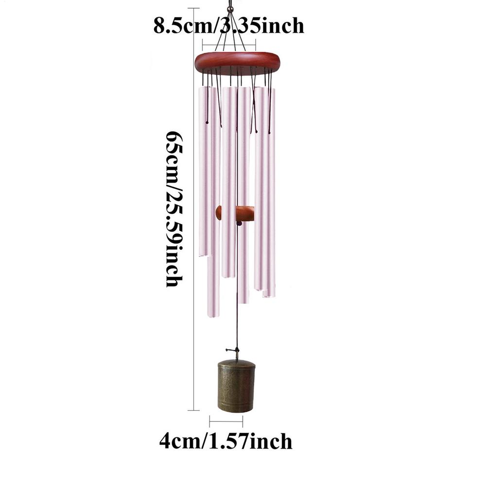 

Vintage aluminum tube wind chimes outdoor retro bell Aluminum Wind Chimes Retro Hangable Metal Decorations for Yard Garden Patio фіолетовий