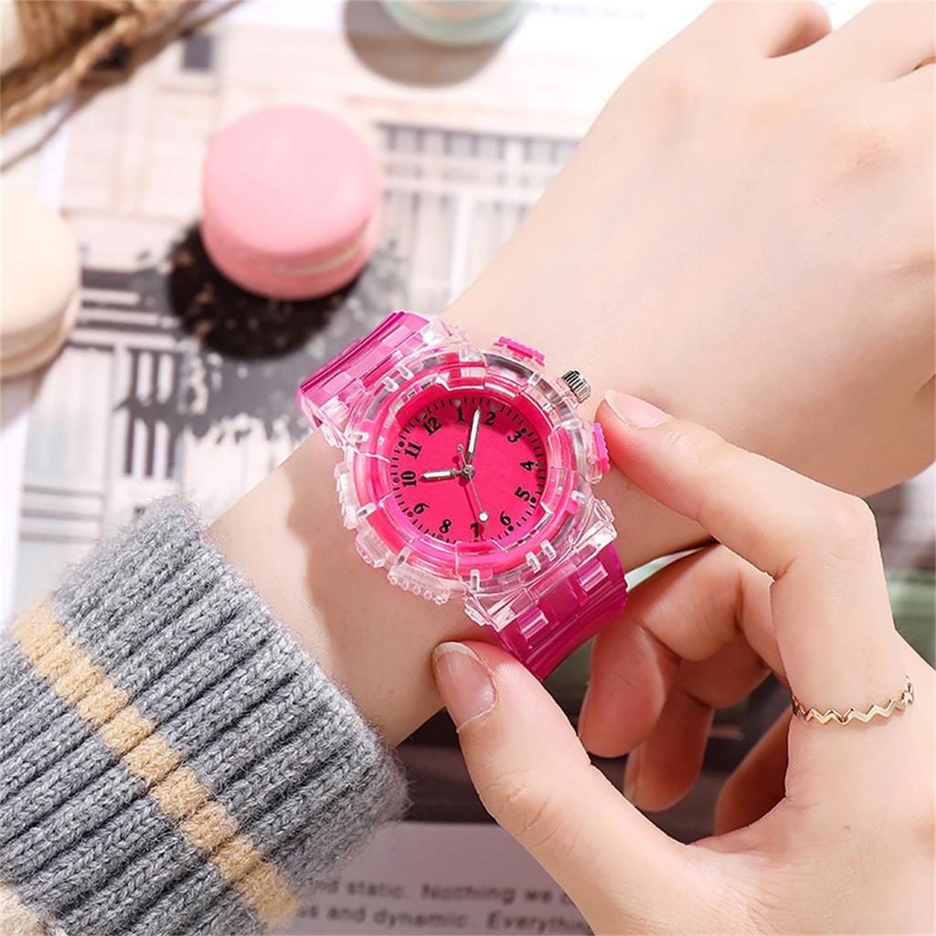 Vattentät Lyser Upp Löpning Väckarklocka Klocka för Herrar