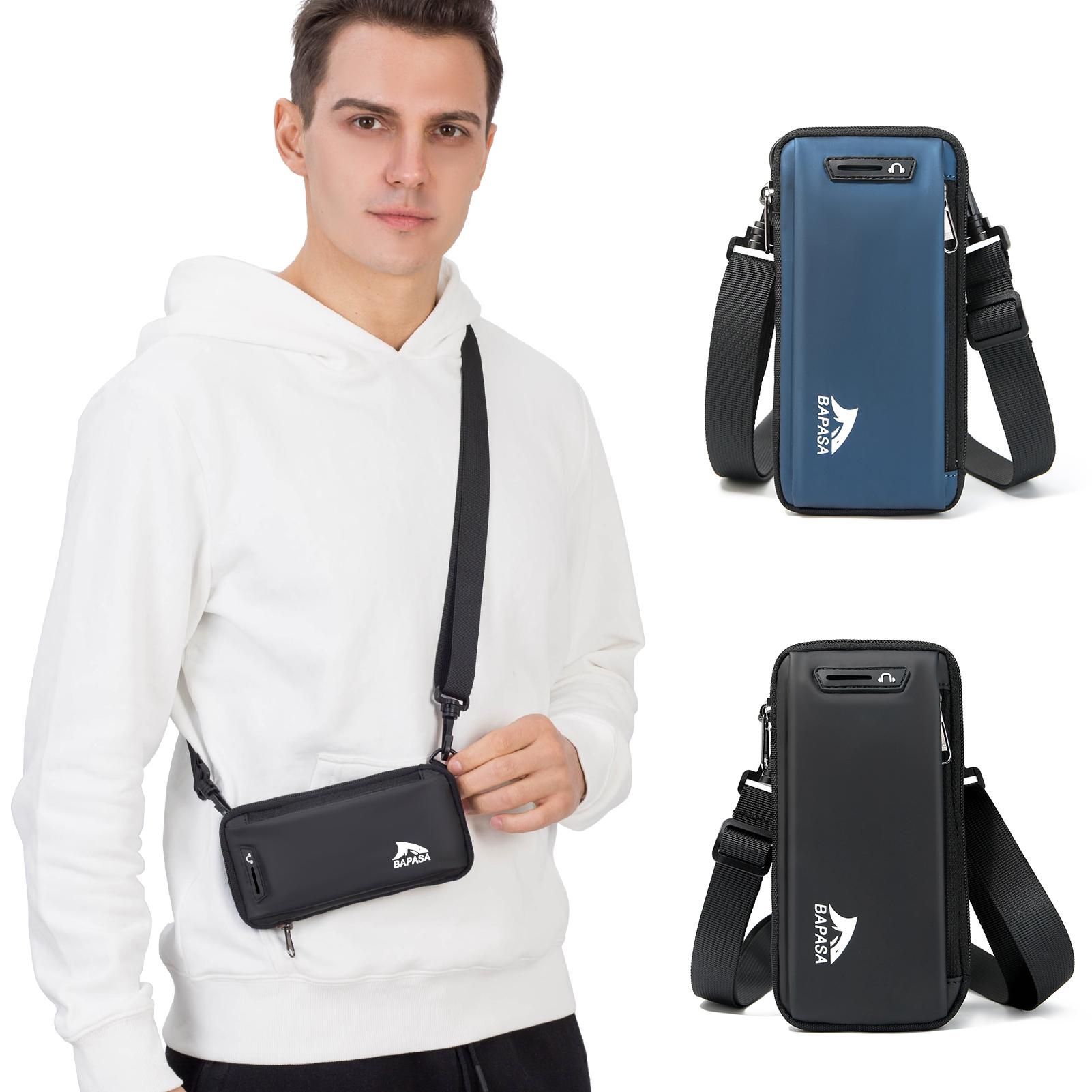 Lcauto Parts Black Phone Bag Phone Purse Cross Body Bag Waist Phone Pouch Fit 6.5 Inch Phones