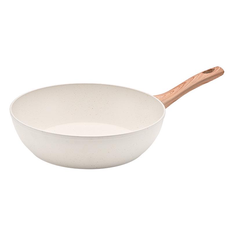 12-Piece Granite Cookware Set: Frying Pan, Wok, Soup Pot, and More - Ideal Holiday Gift!