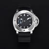 Relógio de Mergulho Masculino Panerai Luminor Série 1404 PAM1391/1565 com Pulseira de Borracha de Nylon