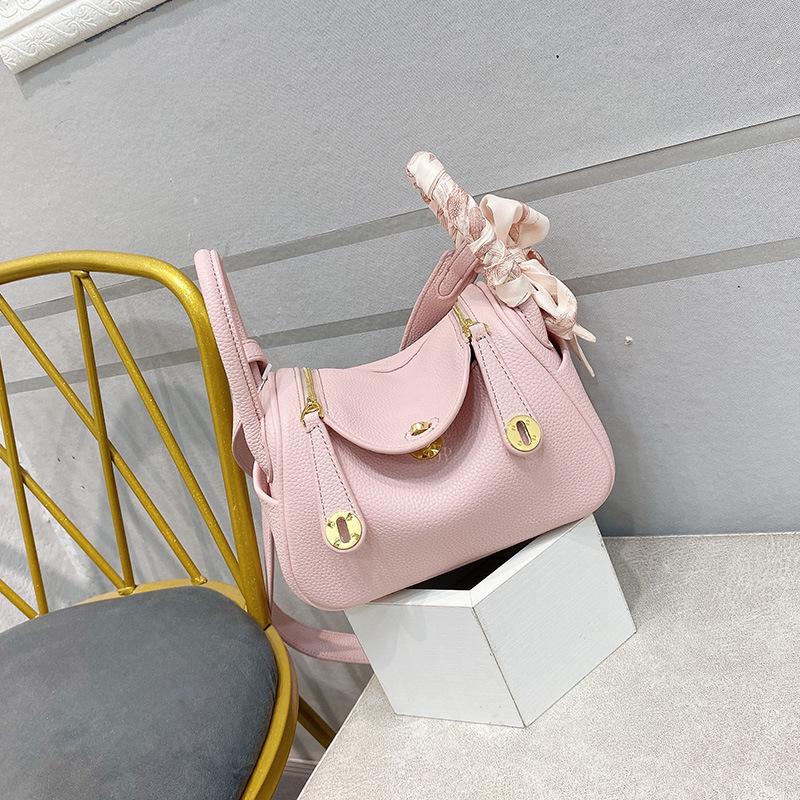 

H Home Mini Lindy Bag Женская летняя 2025 универсальная кожаная сумка-доктор на плечо Портативная модная сумка-подушка для лекарств