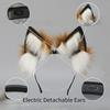 Accesoriu de Păr Peluș Reîncărcabil Urechi de Pisică Cosplay Expoziție Urechi de Vulpe Mobile Realiste Bandă Electrică Detașabilă Urechi de Animal
