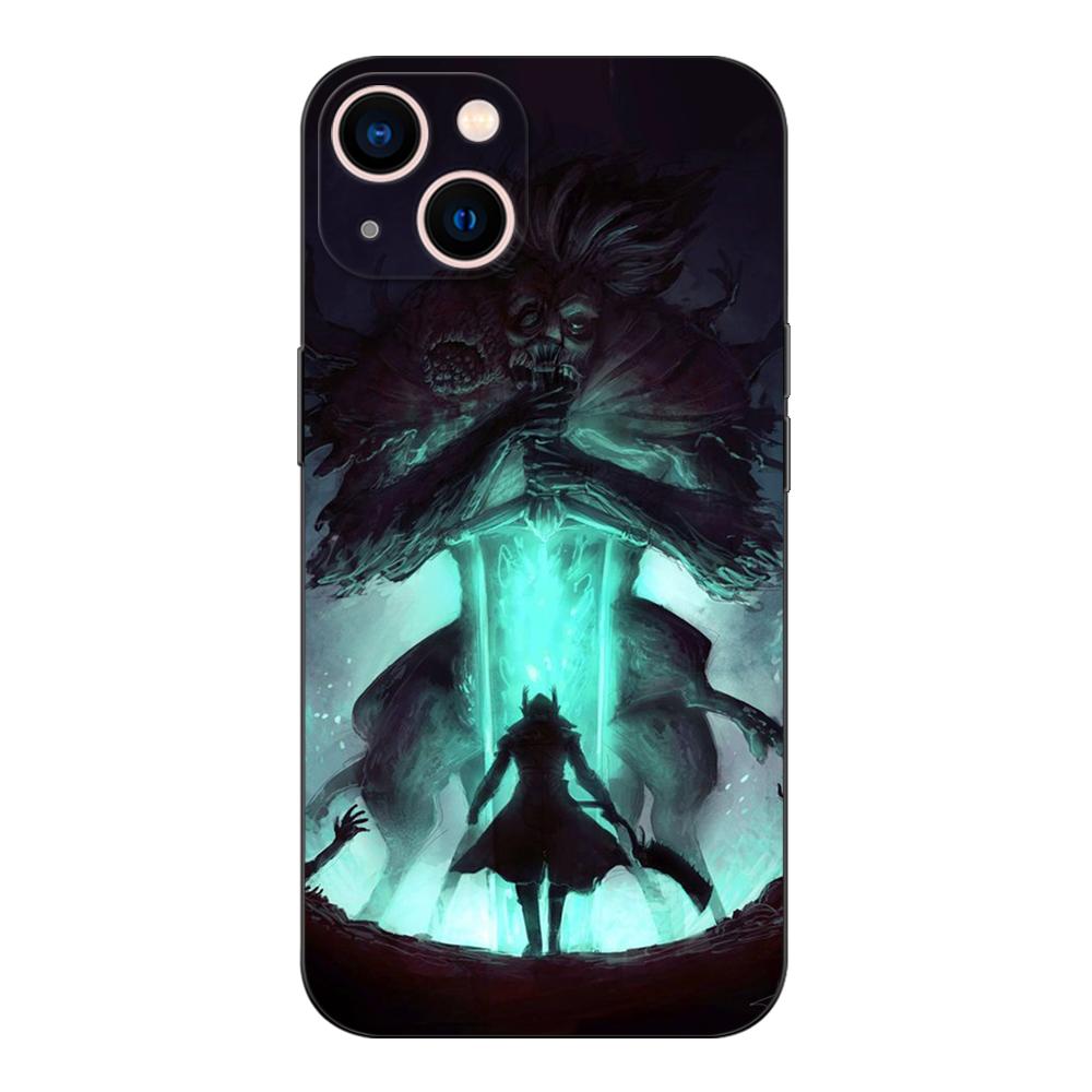 

Black tpu Case For Samsung Galaxy A50 50S A30S A10 A01 A11 A21S A31 A41 A51 A71 Cover bloodborne blood moon art Samsung A11
