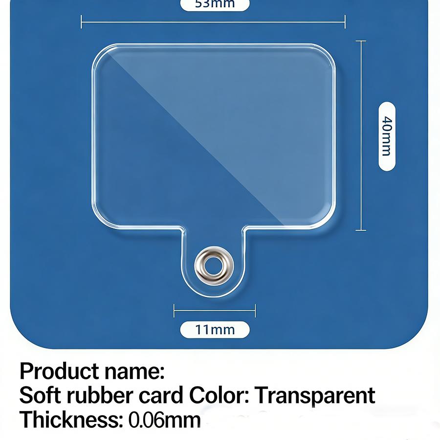 Noter Economic 10Pcs Per Pack Transparent Soft Adhesive Mobile Phone Lanyard Pad Suit For All Medels Anti Fall Gasket Wholesale