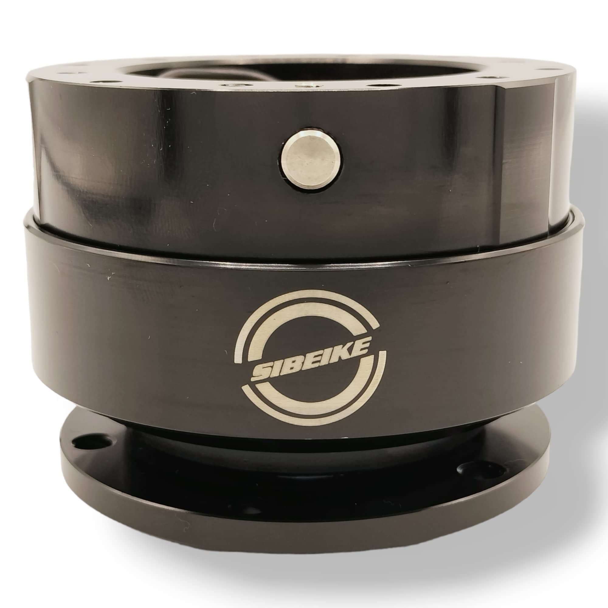 

SIBEIKE Быстросъемный звуковой сигнал рулевого колеса с микроволновым звуком, алюминиевый блок управления, анодированный (черный)