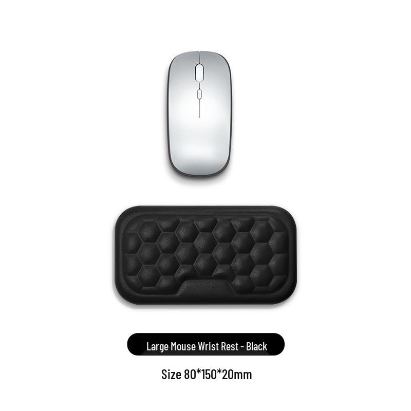 Memory Foam Wrist Support Mouse Pad & Silicone Keyboard Hand Rest