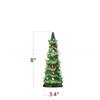 Christmas Tree Table Decor Resin Christmas Tree Figurine With Lights Desktop Ornament LED Lamp for Bedroom Living Windowsill