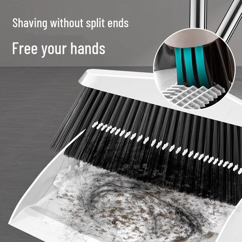 Jialibang Soft-Bristle Broom & Dustpan Set