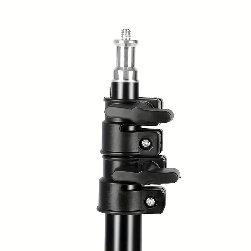 Metal Aluminum Alloy Portable Photography Tripod Light Stand with 1 4 Screw for LED Ring Light Softbox Phone Camera