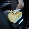 Cute Short Plush Tissue Boxes Cartoon Tissue Box Holder Bracket Auto Armrest Box Car Seat Back Car Decorations Car Tissue Holder