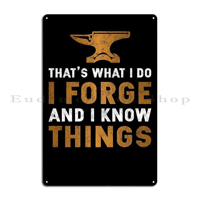 Cool Blacksmithing Vintage Blacksmith Motivational Metal Plaque Wall Mural Wall Cave Printing Cinema Wall Decor Tin Sign Poster 20x30cm(7.8x11.8inch)