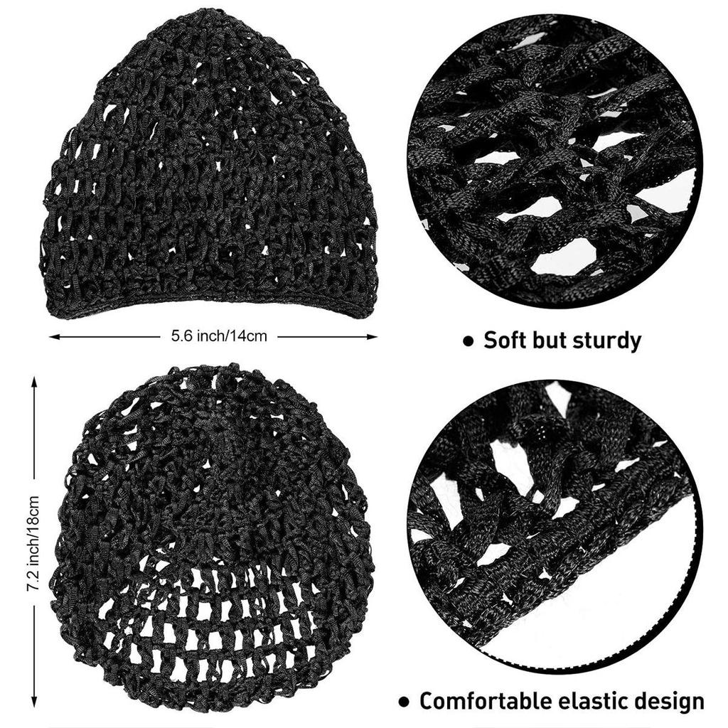 Handmade Crochet Sleep Cap: Solid Color Women's Wig and Hair Protection Net